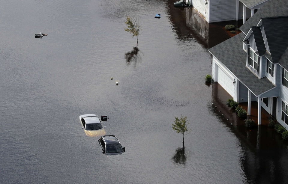 Ouragan Florence / Sky+ / AFP